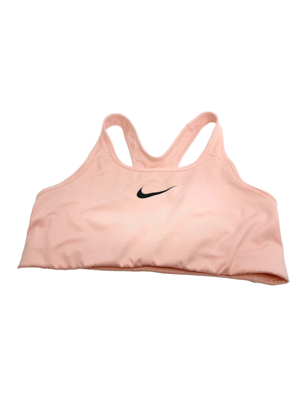 Nike Dri-FIT Swoosh Medium Support Sports Bra Pink Coral Size M Gym